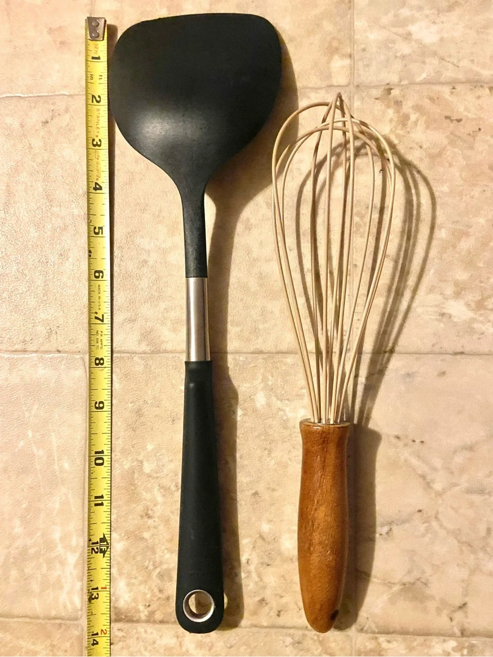 2 NWOT - Ikea spatula & Rubber coveted wisk with Teak handle - Never used